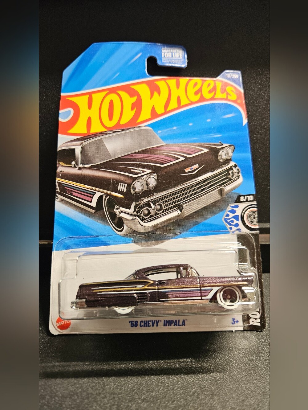 HW Metallic Dark Purple 1958 Chevy Impala Rod Squad